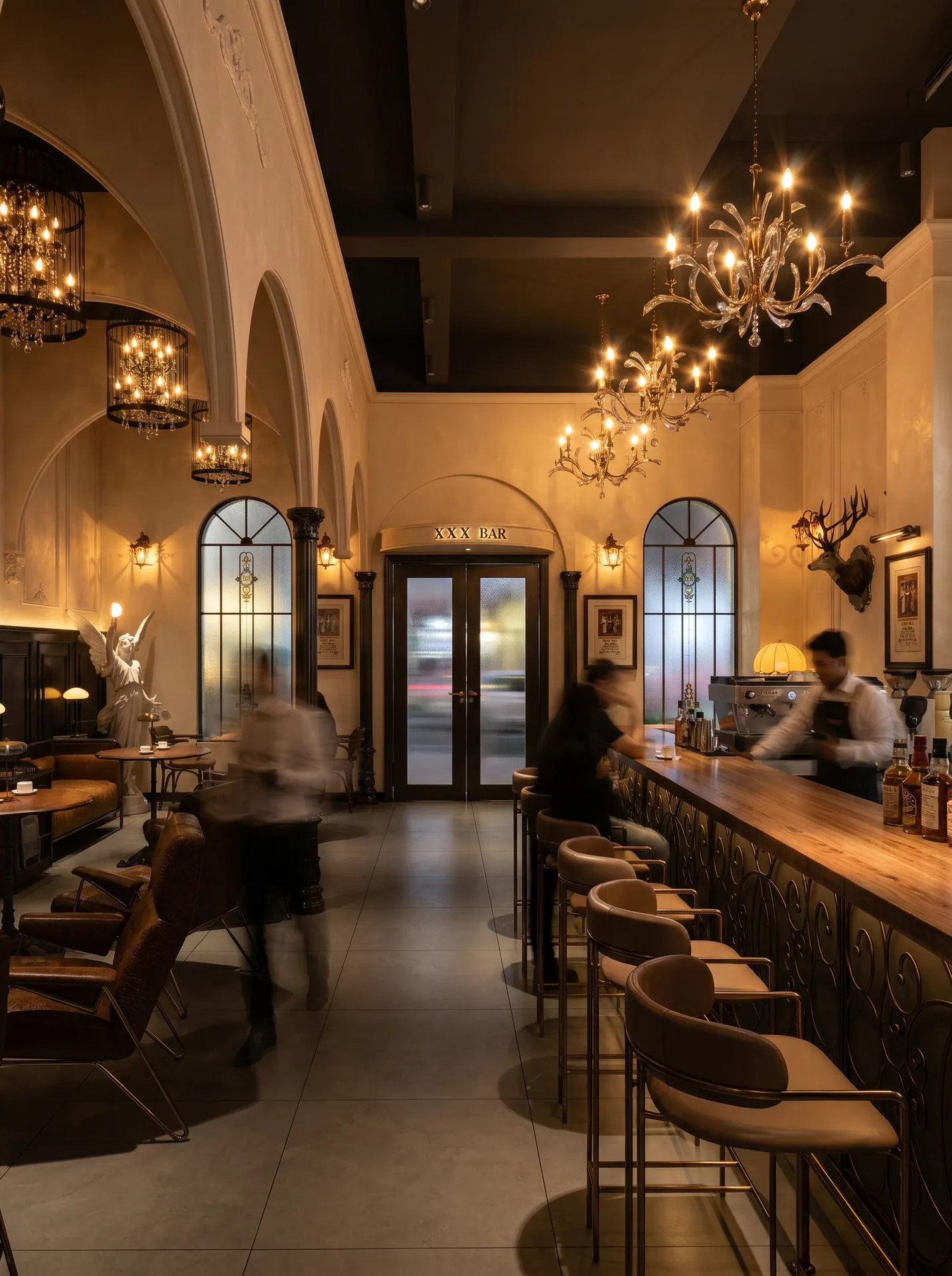 Retro European-style social lounge space project image